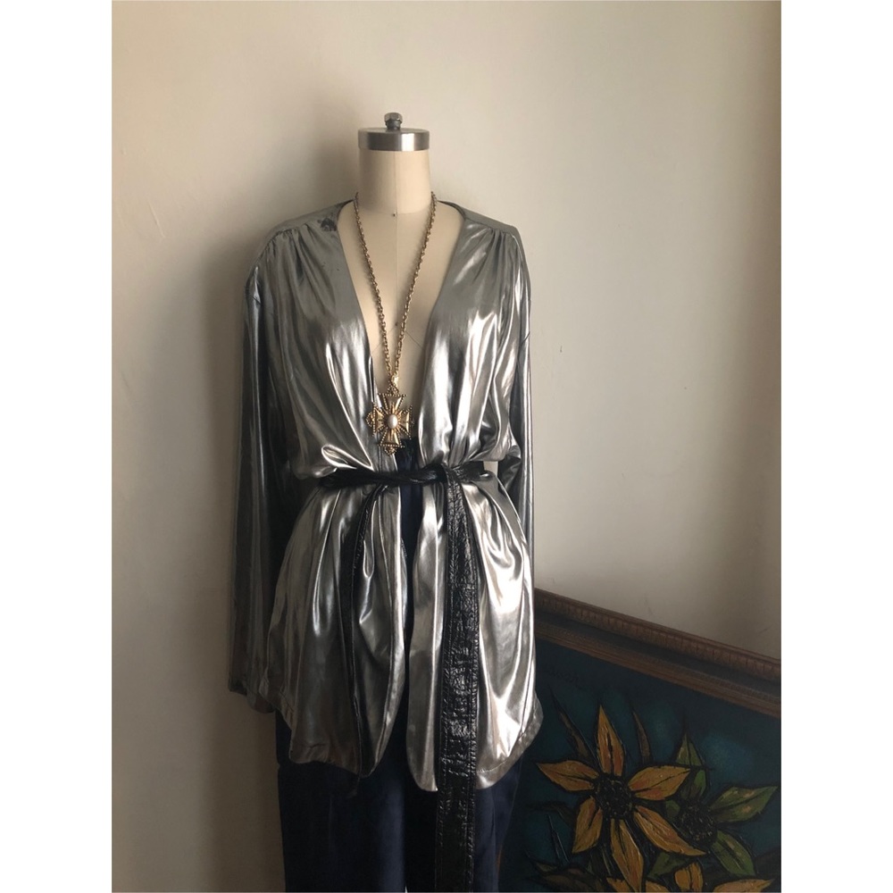 Vintage-Metallic Liquid-Top - Picture 3 of 8